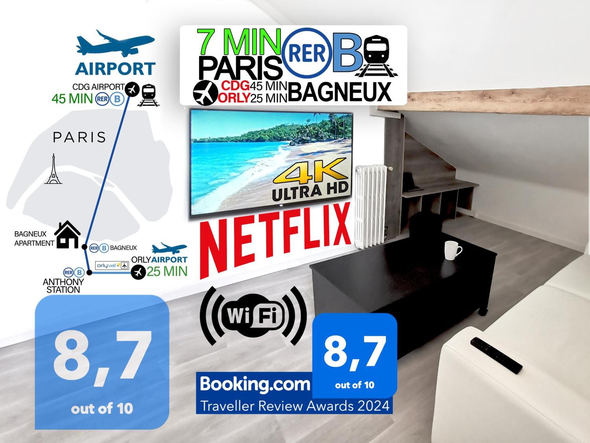 Bagneux Paris Confort Netflix Rer B Εξωτερικό φωτογραφία